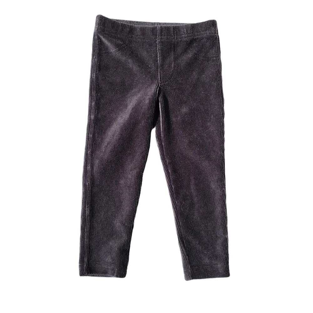 NEW Carter's Black Ribbed Velvet‎ Leggings
